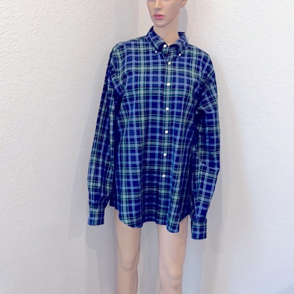 Ralph Lauren plaid designer dress shirt
